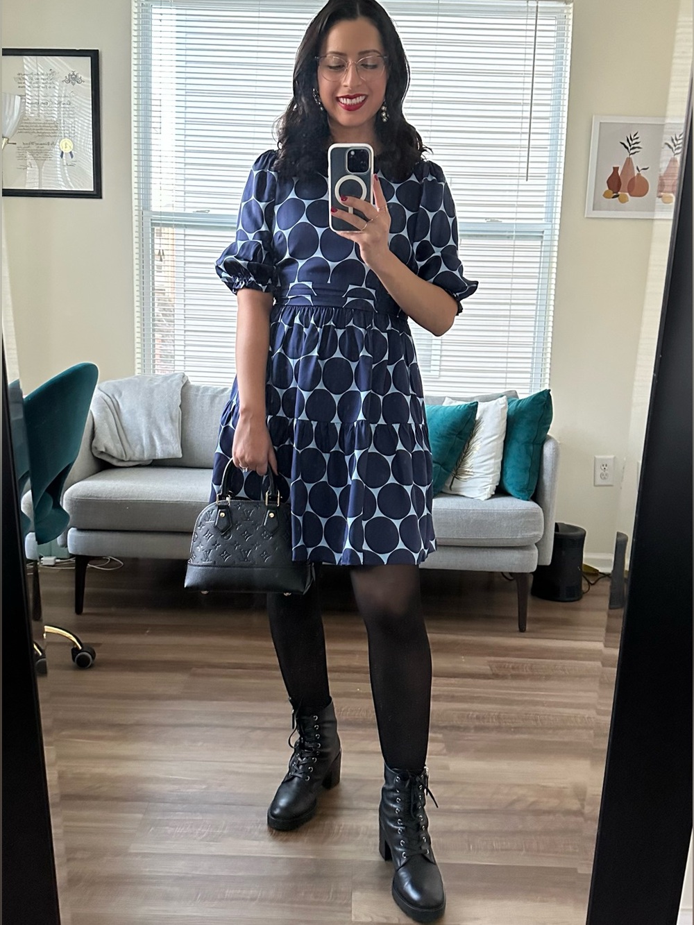 Kate Spade Joy Dot Silk-Blend Twill Dress